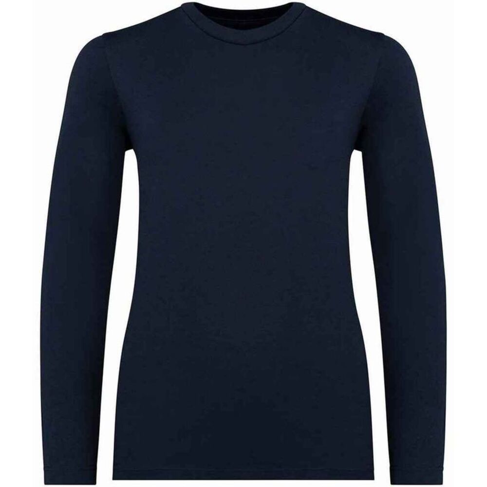 Native Spirit Childrens/Kids Natural Cotton Long-Sleeved T-Shirt / Navy